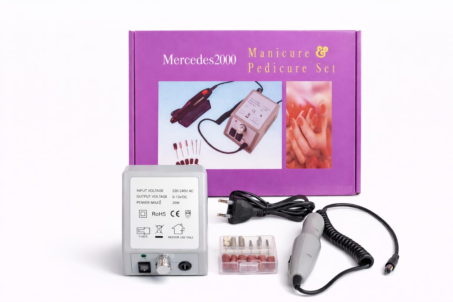 Elektrisches Maniküre Pediküre Set 20W Profi Gerät